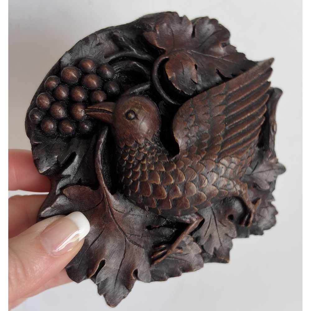 Lincoln Cathedral Medieval Bird Grapes Wall Plaque Oakapple Miniature Art Gothic